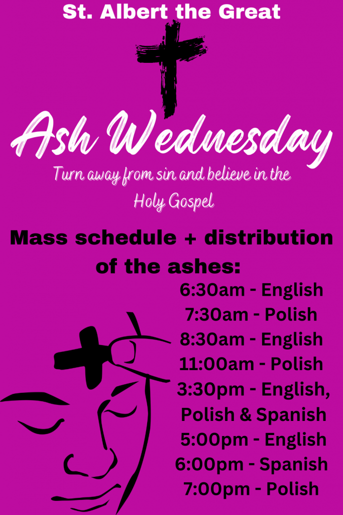 Ash Wednesday 2024 St. Albert the Great Parish