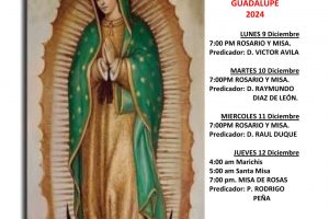 TRIDUO NUESTRA SEÑORA DE GUADALUPE 2024