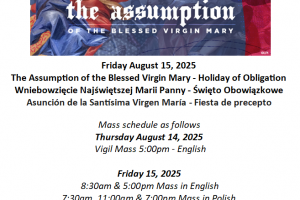 THE ASSUMPTION OF THE BLESSED VIRGIN MARY