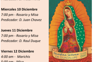 Our Lady of Guadalupe                                      Friday December 12, 2025