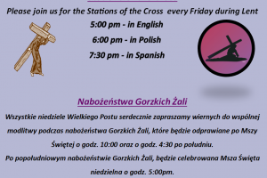 Stations of the Cross(Droga Krzyżowa) & Nabożeństwo Gorzkich Żali
